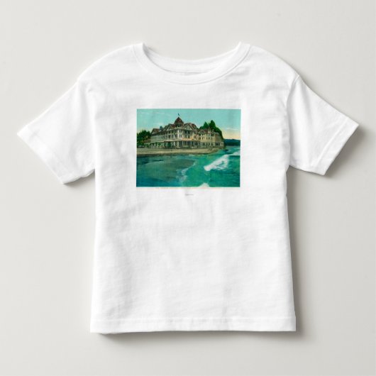 Capitolaの有名なホテルの外観 トドラーTシャツ (正面)