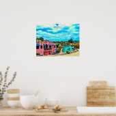 Capitola Cacitas California Coast Poster ポスター (キッチン)