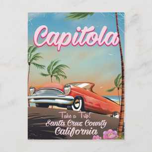 Capitola California Vintage旅行ポスター ポストカード