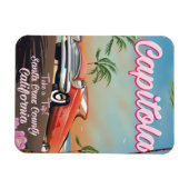 Capitola California Vintage旅行ポスター マグネット (横)