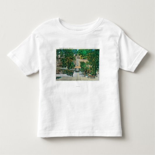 Capitola StepsCapitola、カリフォルニアの眺め トドラーTシャツ (正面)