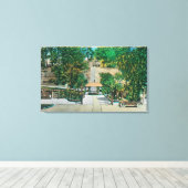 Capitola StepsCapitola（カリフォルニア州） キャンバスプリント (インサイチュ (ウッドフロア))