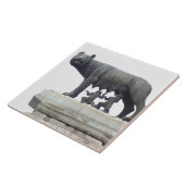 Capitolineのオオカミの彫像(彼女オオカミの乳児)、 タイル (側面)