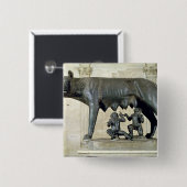 Capitolineの彼女オオカミ 缶バッジ (正面&裏面)