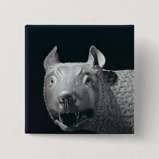 Capitolineの彼女オオカミ 缶バッジ (正面)