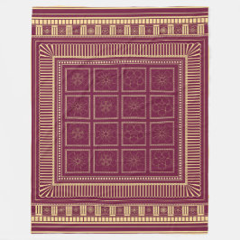 Capitoline Bloom: Etrusco-Roman Fleece Blanket フリースブランケット
