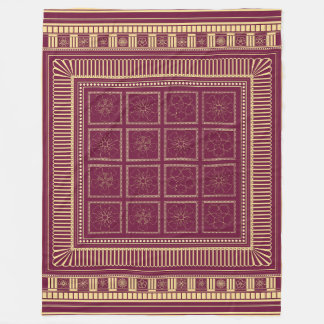 Capitoline Bloom: Etrusco-Roman Fleece Blanket フリースブランケット