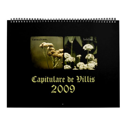 Capitulare de Villis 2009のカレンダー カレンダー (カバー)