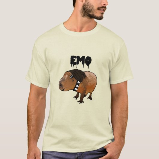 Capivara Emo Camiseta Tシャツ (正面)