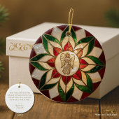 Capiz-Inspired Angel Parol  セラミックオーナメント