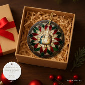 Capiz-Inspired Nativity Parol  セラミックオーナメント