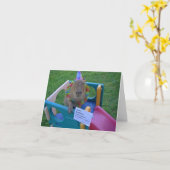 Caplin RousからのCapyの誕生日 カード (黄色い花)