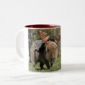 Caplin Rousのクリスマスのマグ ツートーンマグカップ (正面左)