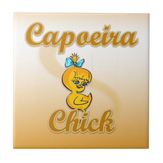 Capoeiraのひよこ タイル (正面)