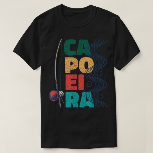Capoeira Berimbau Music Instrument Brazilian  Tシャツ (デザイン正面)