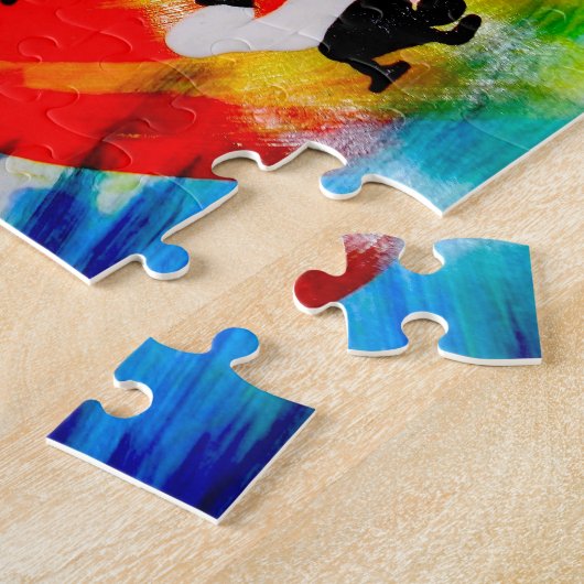 capoeira mmaの武道のブラジルの斧のgingaを困惑させて下さい ジグソーパズル (側面)