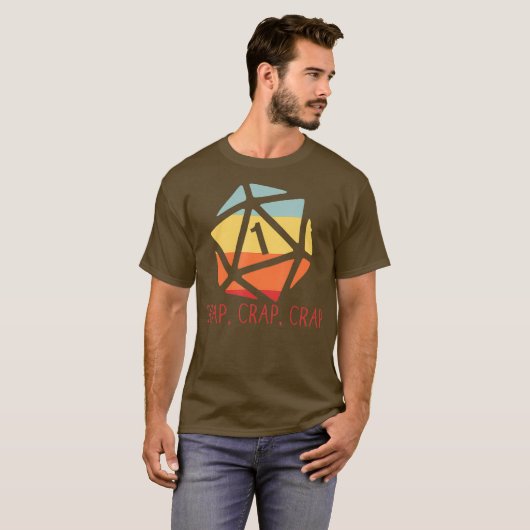 Capp Capp Capp Critical Fail Fumble Gaming Tシャツ (正面フル)
