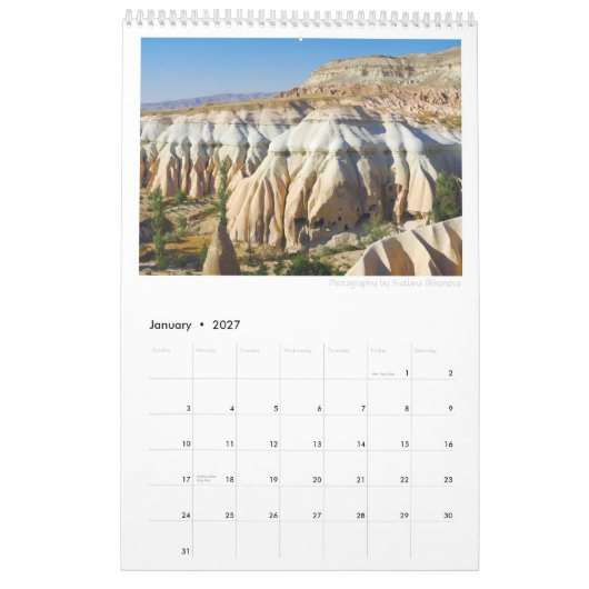 Cappadocia 2011のカレンダー カレンダー (1月 2027)