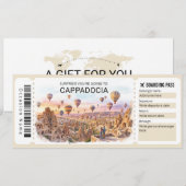 Cappadocia Trip Boarding Pass Ticket 招待状 (正面/裏面)