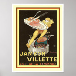Cappielllo Jambon Villette Adポスター12 x 16 ポスター