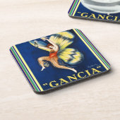 Cappielloのアールデコの"Gancia"の広告のコースターセット コースター (左側)