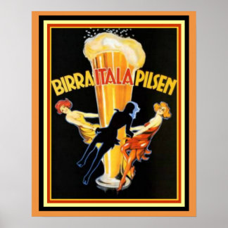Cappiello Birra Itala Pilsen Poster 16 x 20 ポスター