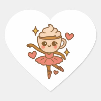 Cappuccina Ballerina Italian Ausweis ハートシール