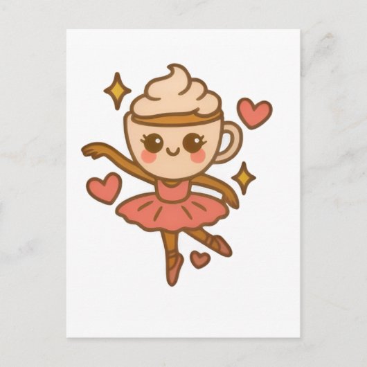 Cappuccina Ballerina Italian Ausweis ポストカード (正面)