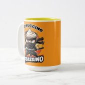 Cappuccino Assassino Coffee Lovers Italian Brainro ツートーンマグカップ (正面左)