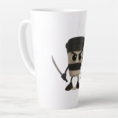 Cappuccino Assassino Funny Italian カフェラテマグ (左アングル)