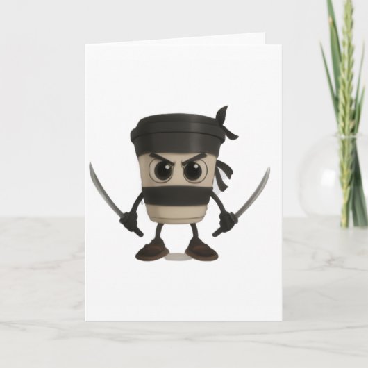 Cappuccino Assassino Funny Italian カード (正面)