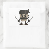 Cappuccino Assassino Funny Italian 長方形シール (バッグ)