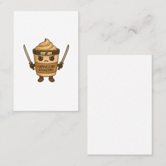 Cappuccino Assassino Italian 名刺 (正面/裏面)