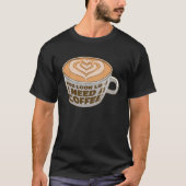 Cappuccino Coffee Bean Caffeine Quotes Tシャツ (正面)