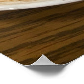 Cappuccino Coffee with Cinnamon Topping ポスター (角)