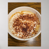 Cappuccino Coffee with Cinnamon Topping ポスター (正面)