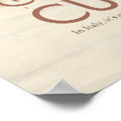 Cappuccino Curfew – 11AM Coffee Art Print ポスター (角)