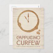 Cappuccino Curfew – 11AM Coffee Postcard シーズンポストカード (正面/裏面)