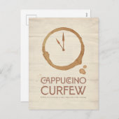 Cappuccino Curfew – 11AM Coffee Postcard シーズンポストカード (正面/裏面)