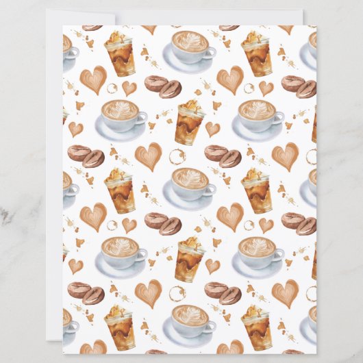 Cappuccino Scrapbook Paper (裏面)