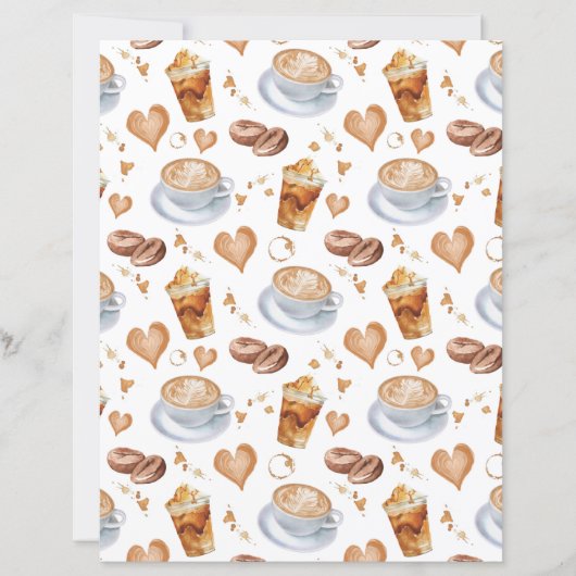 Cappuccino Scrapbook Paper (正面)
