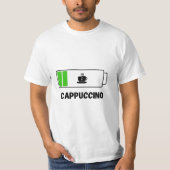 'CAPPUCCINO -simple unique typography Tシャツ (正面)
