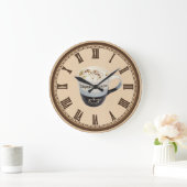 Cappucinoの喫茶店のおもしろいの柱時計 ラージ壁時計 (ホーム)