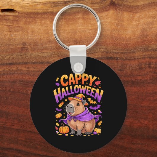 Cappy Halloween Capybara Witch  キーホルダー (正面)