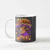 Cappy Halloween Capybara Witch  コーヒーマグカップ (左)