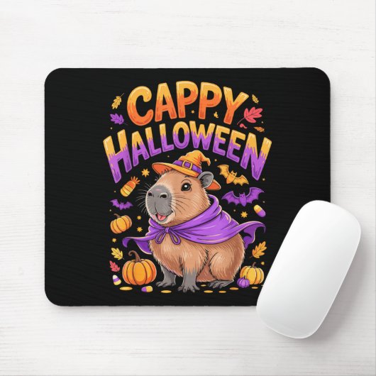 Cappy Halloween Capybara Witch  マウスパッド (マウス)