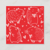 Cappy Valentine's Day | Capybara Valentine  エンクロージャーカード (裏面)