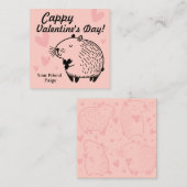 Cappy Valentine's Day | Capybara Valentine  エンクロージャーカード (正面/裏面)