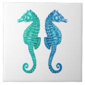 Caprのタツノオトシゴはセラミックタイルを反映します タイル (正面)