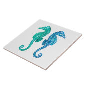 Caprのタツノオトシゴはセラミックタイルを反映します タイル (側面)